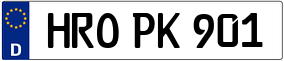 Trailer License Plate